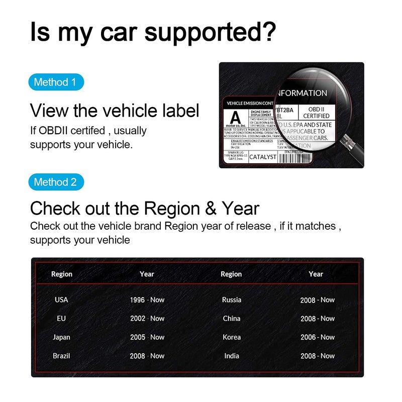 OBDResource OBD2 Scanner Bluetooth 4.0 Professional Automotive Diagnostic Scan Tool for iOS & Android Device Car Code Reader Check Engine Light Supports Torque, FasLink app - Image 5